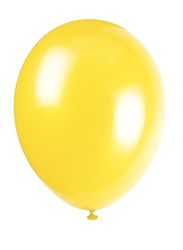 Unique Party Supplies 56845 Latex Party Ballonnen - 30 cm - Geel - Pack van 50 Stuks