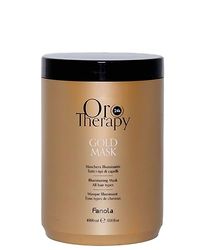 Fanola Orotherapy Gold Mask, Maschera Illuminante per Tutti i Tipi di Capelli, 1000 ml