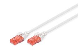 DIGITUS LAN kabel Cat 6 - 10m - RJ45 netwerkkabel - UTP niet afgeschermd - Compatibel met Cat-6A & Cat-5e - Wit