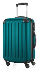 HAUPTSTADTKOFFER - SPREE – resväska med hårt skal, rullväska, resväska, 4 dubbla hjul, Aqua grön, 55 cm Handgepäck, handbagage