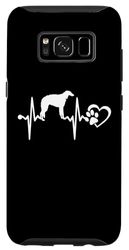 Custodia per Galaxy S8 Azawakh Dog Heartbeat Paw Love Funny Puppy Lover