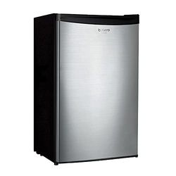Cecotec Mini Réfrigérateur Bolero Coolmarket Tt 90 Inox, 90 Litres, Porte Réversible, Contrôle De Température Réglable, 5 Étagères et Compartiment De Rangement, Couleur Acier Inoxydable