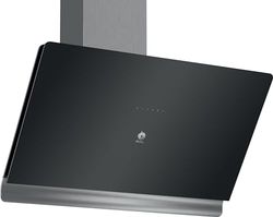 Balay Campainha decorativa de parede inclinada, 90 cm, controlo tátil, iluminação LED, vidro preto, 3BC598GN.