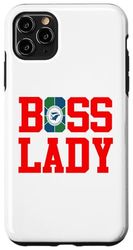 Custodia per iPhone 11 Pro Max BOSS LADY - Martinica (Bandiera Conchiglia)