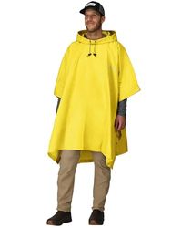 FROGG TOGGS Ultra-Lite2 waterdichte ademende poncho voor heren, Geel, One Size