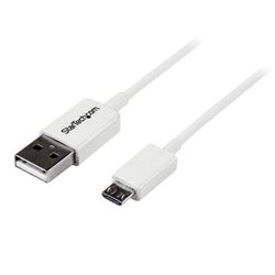 StarTech.com 2 m witte micro USB-kabel - A naar micro B