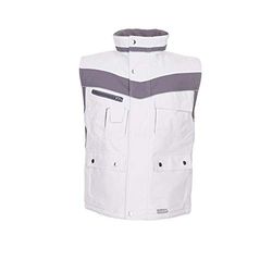 Planam 2583052 Tamaño Grande "Plaline – Chaleco Invierno Pure Color Blanco Zinc