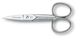 3 Claveles 02016 Ciseaux Ongles Droit de 4,5 pouces