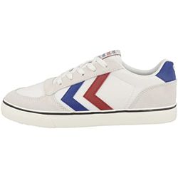 hummel Stadil LX-e Canvas, Zapatillas Unisex Adulto, White/Blue/Red, 47 EU