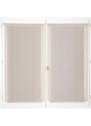Atout Ciel Pair of Net Curtains 60 x 160 cm Pebble Ready to Hang