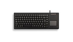 CHERRY XS Touchball Keyboard, Pan-Nordic Layout, QWERTY-tangentbord, trådbundet tangentbord, mekaniskt tangentbord, ML-mekanik, högkvalitativ pekplatta med två musknappar, svart