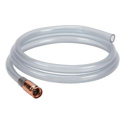 Performance Tool W54155 Food-Grade 7 GPM Liquid Transfer Shaker Siphon Tube Hose, Clear Blue, 6-Foot Tube