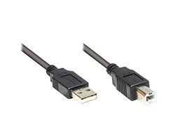 Good Connections 2510-1OFS aansluiting/printerkabel USB 2.0 stekker A op stekker B, 1 m zwart