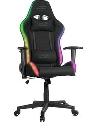 Speedlink REGYS RGB Krzesło gamingowe – krzesło biurowe dla graczy z regulacją wysokości i oświetleniem, kolor czarny