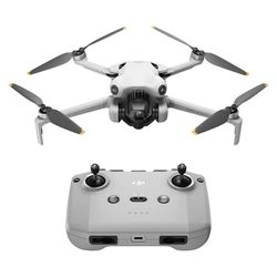 DJI Mini 4 Pro (DJI RC-N2), dron mini plegable con cámara de vídeo 4K HDR para adultos, menos de 249 g, 34 min de tiempo de vuelo, distancia máx. de transmisión de vídeo de 20 km, C0, Gris
