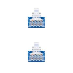 0,5 m lange Cat.5E UTP AWG24-netwerkkabel, blauw, ideaal voor snelle en efficiënte verbindingen in computernetwerken en apparaten.