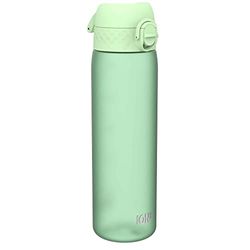 Ion8 Borraccia a Prova di Perdite, 500ml, Facile da Aprire, Serratura Sicura, Lavabile in Lavastoviglie, Senza BPA, Maniglia per il Trasporto, Adatta a Portabicchieri, Facile Pulizia, Verde Surf