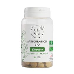 Belle&Bio - Articulation Bio - 120 gélules - Articulation - Certifié Bio par Ecocert - Harpagophytum, Cassis et Bambou - Fabriqué en France