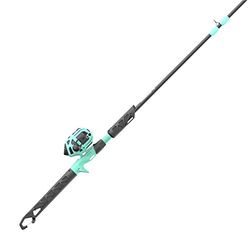 Zebco Kids Rambler Spincast - Combo de Carrete y caña de Pescar, caña de Pescar de 2 Piezas de 5 pies y 3 Pulgadas, Carrete tamaño 30, recuperación Intercambiable para Mano Derecha o Izquierda,