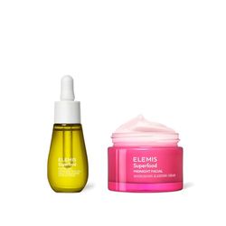 ELEMIS Superfood Facial Oil, aceite facial nutritivo 15 ml + Superfood Midnight Facial Nourishing Sleeping Cream 50ml