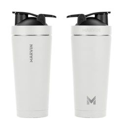 MARVIN Thermos The Shaked Bouteille d'eau en acier inoxydable sans BPA avec couvercle anti-fuite 750 ml