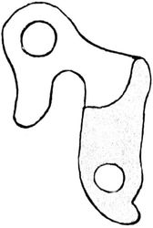 Cicli Bonin Unisex's Mtb Tr-3 Derailleur Hanger, Zilver, One Size