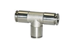 T-steekverbinding, voor buitenslang Ø 8 mm, werkdruk max. 15 bar, roestvrij staal 1.4404