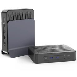 Wifujoy JK06 Mini PC Windows 11 Pro - N5100 con SSD da 256 GB espandibile a 2 TB su HDD mSATA da 2,5" mSATA, mini PC da gaming ad alte prestazioni con 8 GB DDR4 RAM, HDMI, VGA