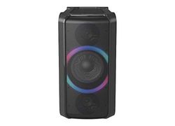 Panasonic SC-TMAX5 Enceinte de fête avec Bluetooth Chargement sans Fil, Effets d'éclairage, Alimentation Externe, 150 W Noir