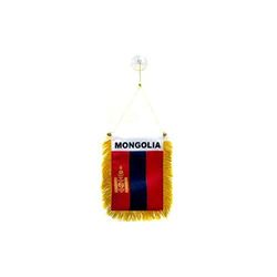 AZ FLAG Gagliardetto Mongolia 15x10cm con Ventosa - BANDIERINA per Auto MONGOLA 10 x 15 cm