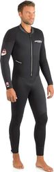 CRESSI Endurance Man Monopiece Wetsuit 3mm, Muta Uomo Monopezzo in Neoprene Bifoderato Nero, XS (Anni 8/10)