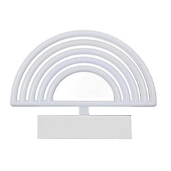 HOME DECO FACTORY, LA0037, Lampe LED Effet Néon Arc en Ciel à Piles, Luminaire Multicolore, Éclairage Décoratif, Ambiance Chaleureuse, Idée Cadeau Originale - Taille : 30 cm, Multicolore