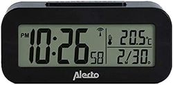 Alecto Radio-Controlled Clock, Black, One Size