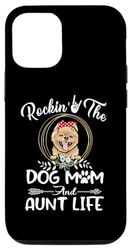 Custodia per iPhone 12/12 Pro Pomeranian Rocking The Dog Mom and Aunt Life Mothers Day