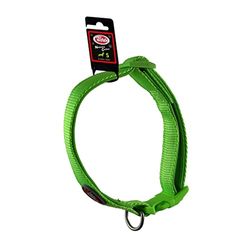 Collare regolabile in nylon con rivestimento in neoprene NEOPRENE COMFORT Taglia S - 1,5 cm (25 cm-40 cm), verde chiaro, CO-NEO-LIGHTGREEN-S