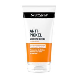 Neutrogena Gommage nettoyant anti-boutons, nettoyant exfoliant anti-boutons, gommage nettoyant anti-puistjes, à l'acide salicylique pour peau impure, sans huile, 150 ml