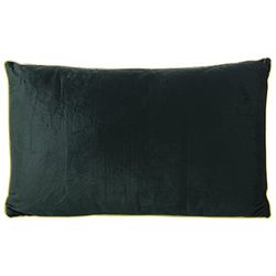 COJÍN TERCIOPELO VERDE 30X50CMC/CREMALLERA 30X50CM, CON RIBETE DORADO