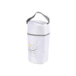 Bébé Douceur, Porte Biberon Isotherme D10 x H21 cm Nuage Essen'Ciel