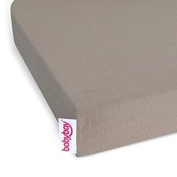 babybay Jersey hoeslaken geschikt voor model verlengzijde Original, Maxi, Midi, Mini en Boxspring, nougat