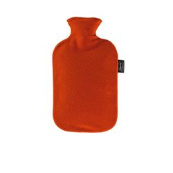 Fashy Hot Water Bottle with Fleece Cover Red 2.0L