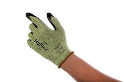 Ansell Hyflex 11-550 Guanti di sicurezza da lavoro, Protezione meccanica, taglia 11 (2XL), Nero (12 Paia)