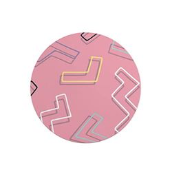 Questo Casa, Round Digital Printed Mouse Pad, Non-Slip Base, for Office and Home, Diameter:22cm