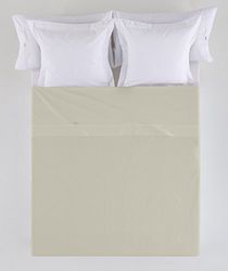 Sábana SABANA ENCIMERA color piedra - Cama de 180 50% algodón / 50% poliéster - 144 hilos
