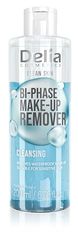 Delia Cosmetics – Clean Skin – Cleansing Two-Phase Makeup Remover for Face and Eye Area – All Skin Types - Removes Waterproof Makeup – Non-Irritating – Vegan Formula - 200ml