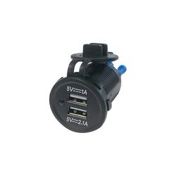 Cargador USB Tipo Faston con Carga rápida, múltiples Puertos y protección contra sobrecargas, Ideal para Carga eficiente de Dispositivos.
