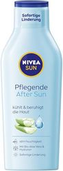 NIVEA SUN närande efter solbad, kroppslotion med hudlugnande effekt efter solbad, After Sun med ekologisk aloe vera och hyaluron för 48 h fukt (400 ml)