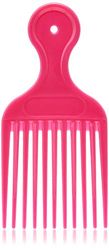 Moda, pente afro, rosa, 1 unidade