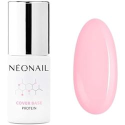 NEONAIL Vernis Semi Permanent Base Coat 7,2 ml Vernis Gel UV Semi Permanent Cover Base Protein Pastel Apricot Base Vernis à Ongles Gel Polish Gel UV Nail Art