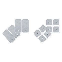 Electrodes en gel autoadhésif Beurer, kit de remplacement composé de 8 électrodes, 45 x 45 mm & Electrodes en gel autoadhésif Beurer, kit de remplacement composé de 4 électrodes, 50 x 100 mm