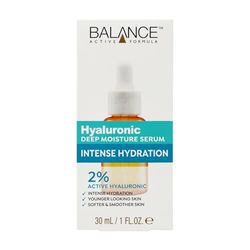 Balance Active Formula Hyaluronic Deep Moisture Serum - 2% Hyaluronic Acid for Deep Hydration, Smooths Fine Lines, Lightweight & Non-Sticky, Radiant Skin - 30ml